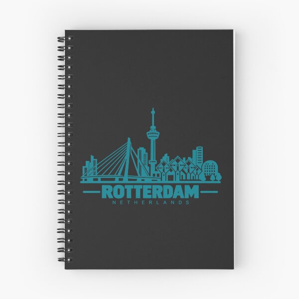 Item preview, Rotterdam Netherlands Line Art Skyline Poster designed and sold by CMYKStudio.