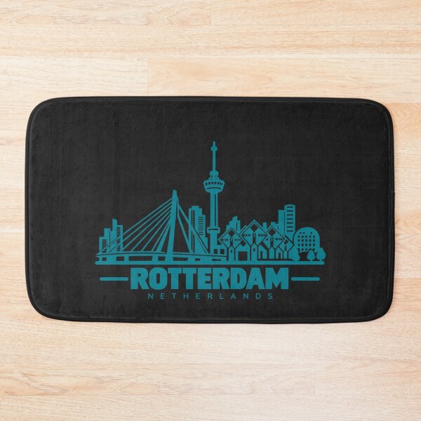 Item preview, Rotterdam Netherlands Line Art Skyline Poster designed and sold by CMYKStudio.