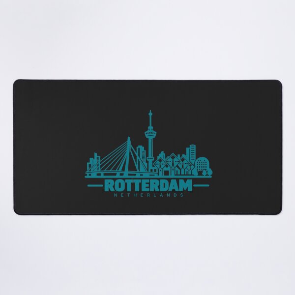 Item preview, Rotterdam Netherlands Line Art Skyline Poster designed and sold by CMYKStudio.