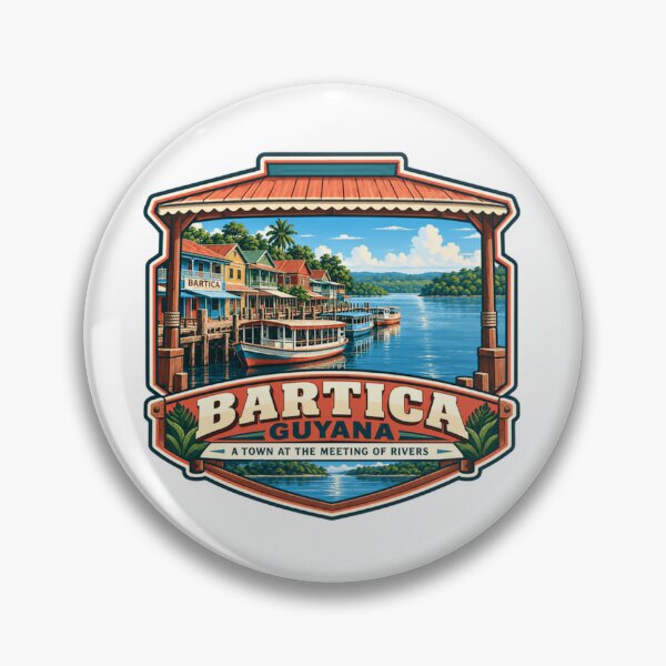 Item preview, Bartica Guyana A Town At The Meeting Of Rivers South America Travel Souvenir designed and sold by Star3NowForMe.