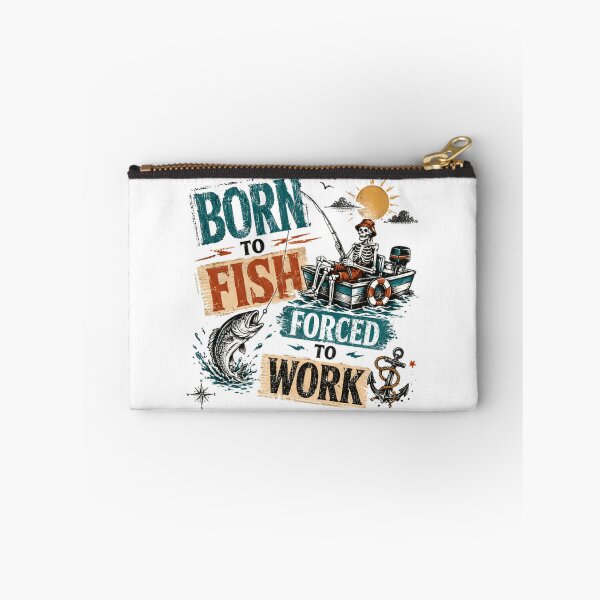 Item preview, Born To Fish Forced To Work Fishing Angler Fisherman designed and sold by RetroMini2026.