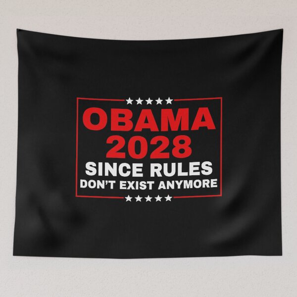 Item preview, Obama 2028 Since Rules Don't Exist Anymore - Funny Liberal designed and sold by PixVib.