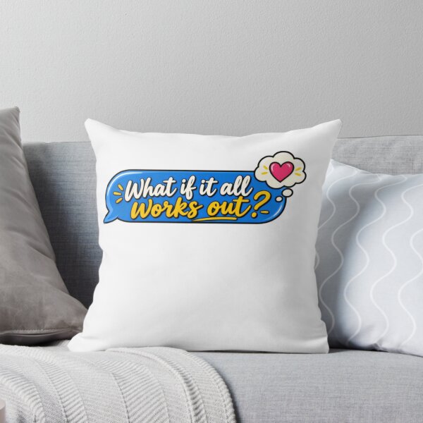 Item preview, What If It All Works Out Positive Motivational Optimist Dreamer Quote designed and sold by JonesFlora2025.