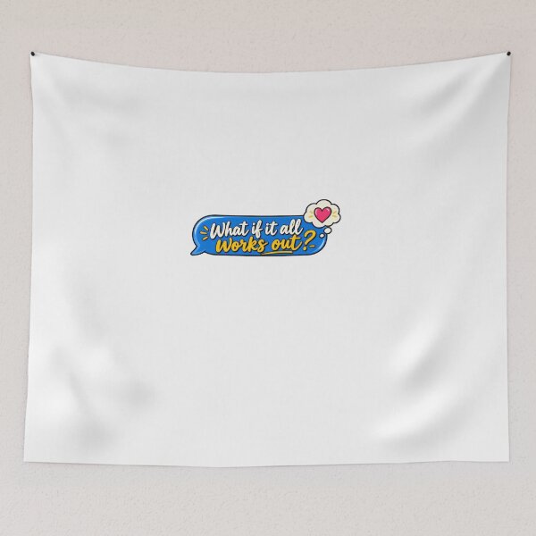 Item preview, What If It All Works Out Positive Motivational Optimist Dreamer Quote designed and sold by JonesFlora2025.