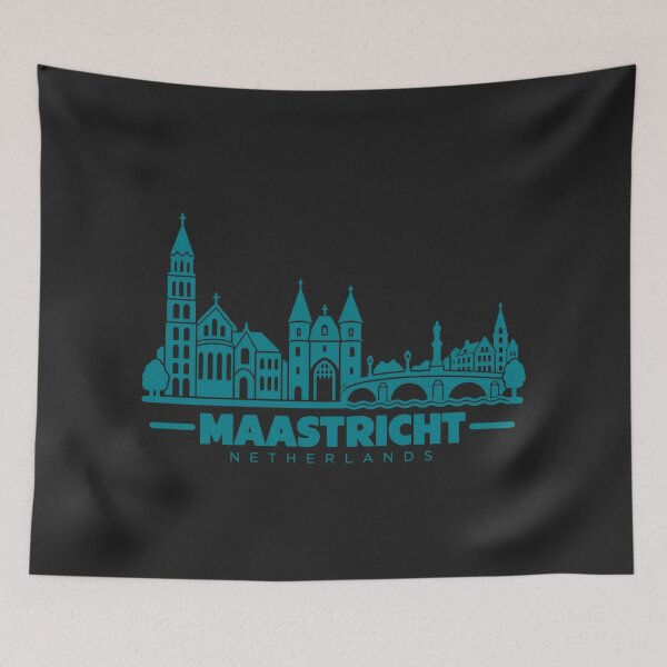 Item preview, Maastricht Netherlands Line Art Landmark Poster designed and sold by CMYKStudio.