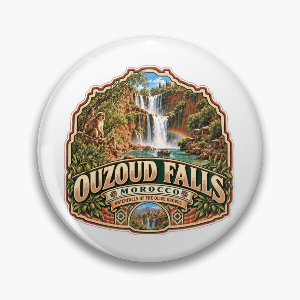 Item preview, Ouzoud Falls Morocco Waterfalls Of Travel Landmark Souvenir designed and sold by Star3NowForMe.