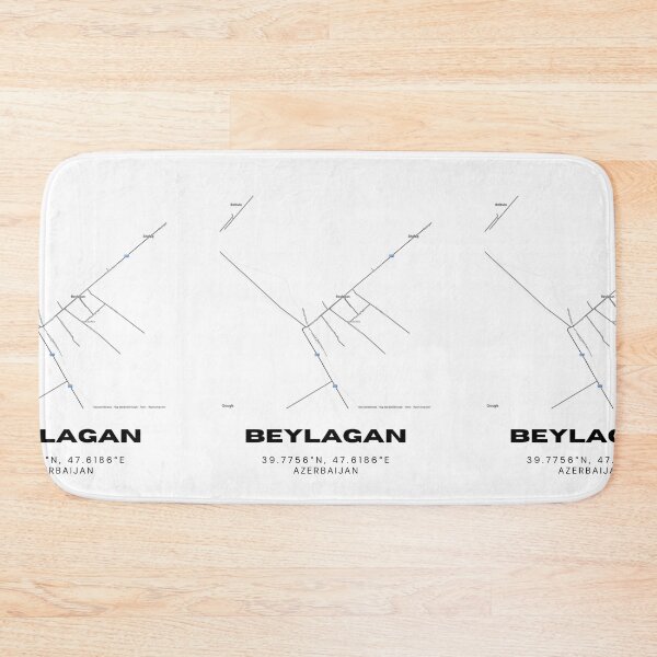 Item preview, Beylagan Azerbaijan Map Coordinates – Minimalist Location Design designed and sold by RM-Journey.
