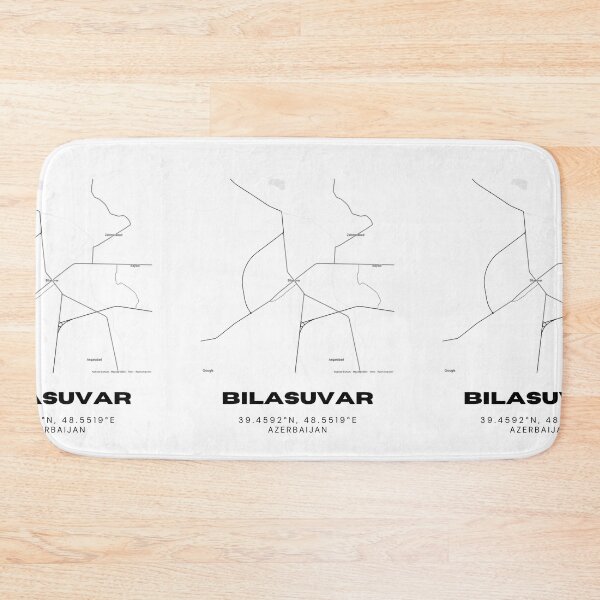 Item preview, Bilasuvar Azerbaijan Map Coordinates – Minimalist Location Design designed and sold by RM-Journey.