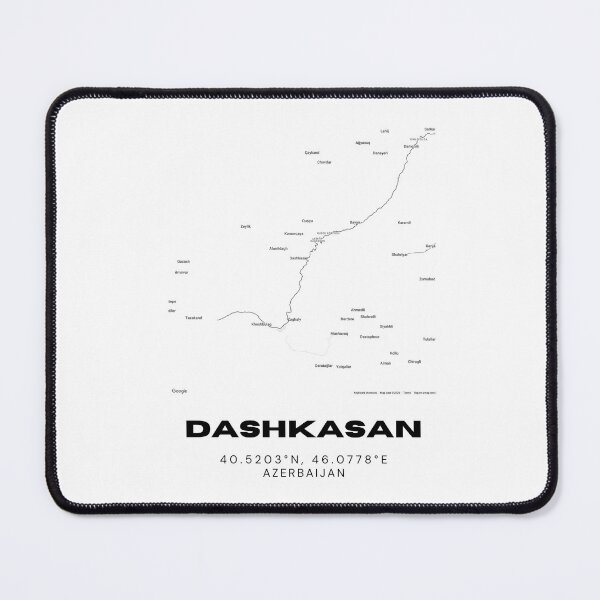 Item preview, Dashkasan Azerbaijan Map Coordinates – Minimalist Location Design designed and sold by RM-Journey.