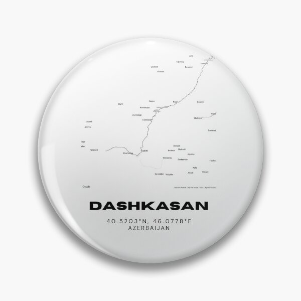 Item preview, Dashkasan Azerbaijan Map Coordinates – Minimalist Location Design designed and sold by RM-Journey.