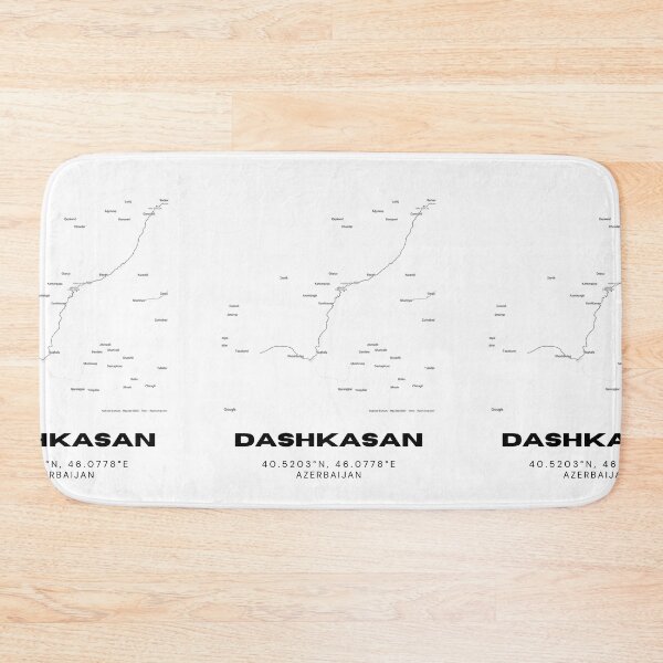 Item preview, Dashkasan Azerbaijan Map Coordinates – Minimalist Location Design designed and sold by RM-Journey.