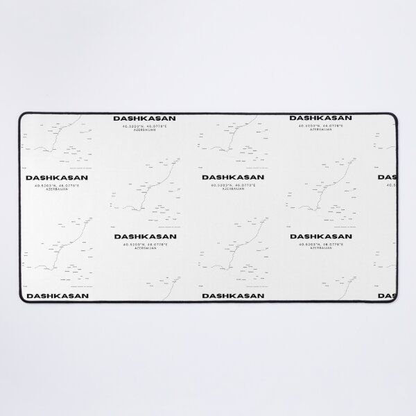 Item preview, Dashkasan Azerbaijan Map Coordinates – Minimalist Location Design designed and sold by RM-Journey.