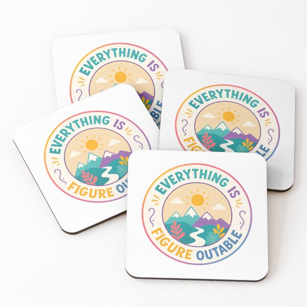 Item preview, Everything Is Figure Outable Motivational Quote Growth Mindset designed and sold by SkeletonsDanger.