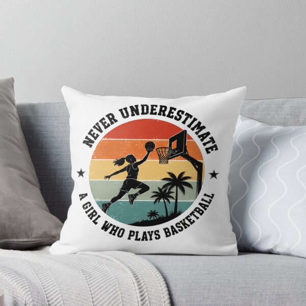 Item preview, Never Underestimate A Girl Who Plays Basketball Women Athlete Sports designed and sold by JonesFlora2025.