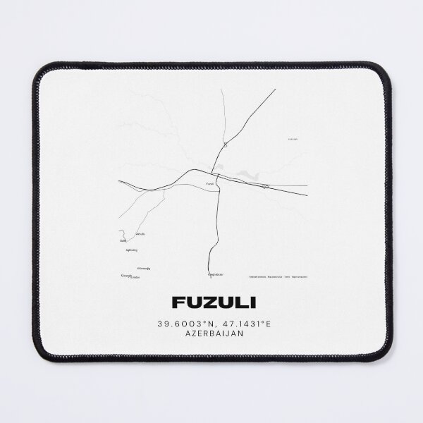 Item preview, Fuzuli Azerbaijan Map Coordinates – Minimalist Location Design designed and sold by RM-Journey.