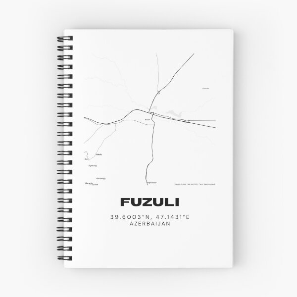 Item preview, Fuzuli Azerbaijan Map Coordinates – Minimalist Location Design designed and sold by RM-Journey.