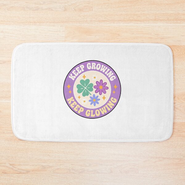 Item preview, Keep Growing Keep Glowing Positive Affirmation Wellbeing Motivation designed and sold by SkeletonsDanger.