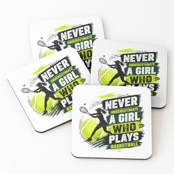 Item preview, Never Underestimate A Girl Who Plays Basketball Female Player Sport designed and sold by JonesFlora2025.