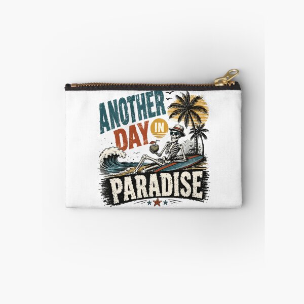 Item preview, Another Day In Paradise Skeleton Beach Vacation Summer Ocean Surf designed and sold by RetroMini2026.