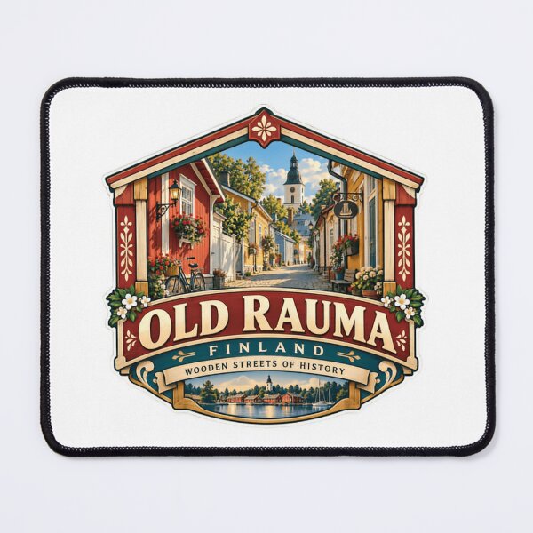 Item preview, Old Rauma Finland Wooden Streets Of History UNESCO Heritage Travel Souvenir designed and sold by Star3NowForMe.