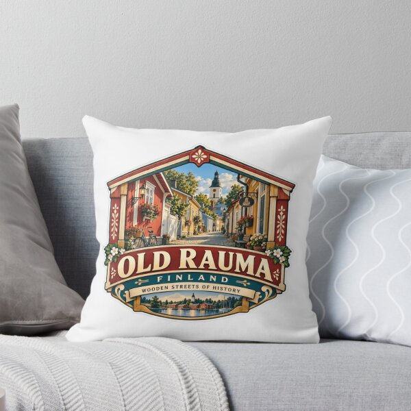 Item preview, Old Rauma Finland Wooden Streets Of History UNESCO Heritage Travel Souvenir designed and sold by Star3NowForMe.