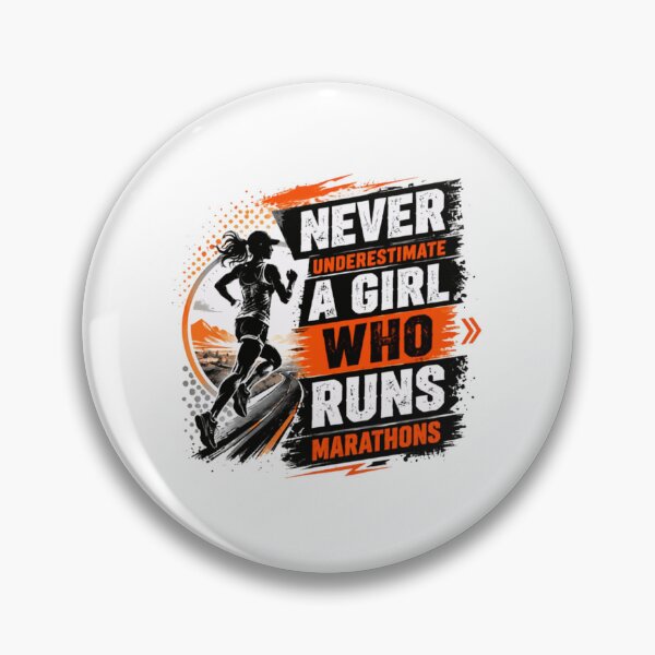 Item preview, Never Underestimate A Girl Who Runs Marathons Female Runner Marathon Running designed and sold by JonesFlora2025.