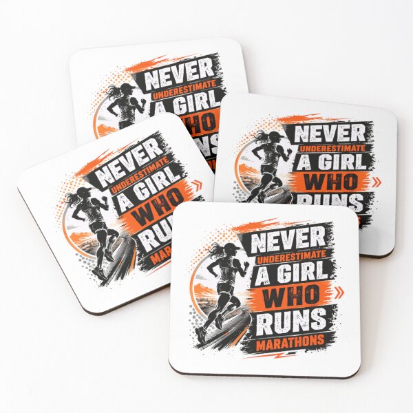 Item preview, Never Underestimate A Girl Who Runs Marathons Female Runner Marathon Running designed and sold by JonesFlora2025.