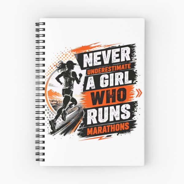 Item preview, Never Underestimate A Girl Who Runs Marathons Female Runner Marathon Running designed and sold by JonesFlora2025.