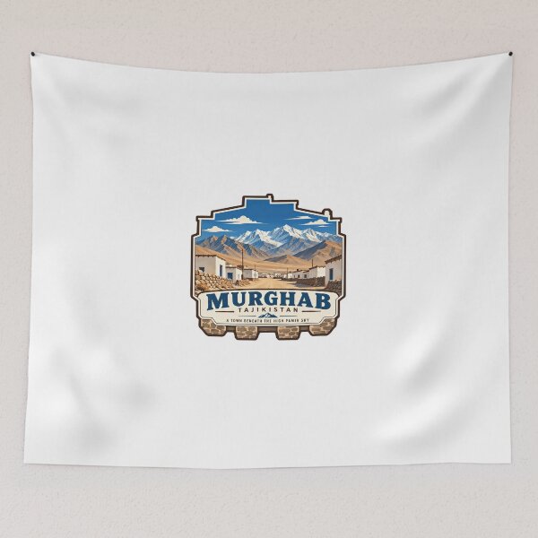 Item preview, Murghab Tajikistan A Town Beneath The High Pamir Sky Pamir Mountains Travel Central Asia Souvenir designed and sold by Simsimah26Parks.