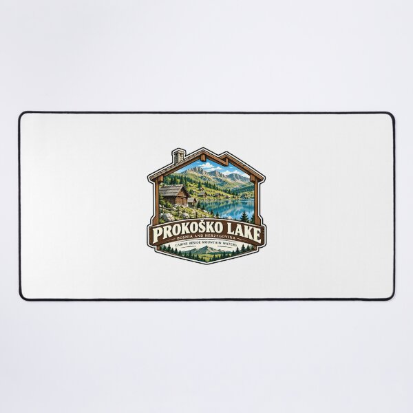 Item preview, Prokosko Lake Bosnia And Herzegovina Cabins Beside Mountain Waters Travel Destination Vacation Hiking Nature designed and sold by Star3NowForMe.