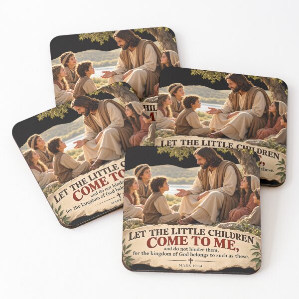 Item preview, Let the Little Children Come to Me, Mark 10:14 designed and sold by TheBibleStop.