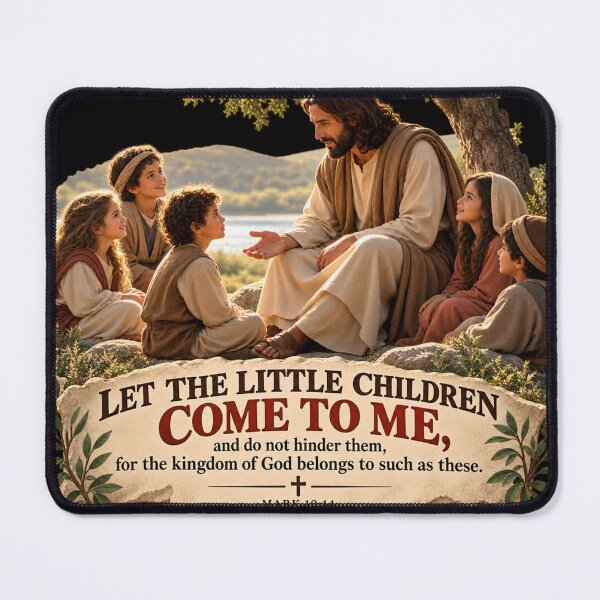 Item preview, Let the Little Children Come to Me, Mark 10:14 designed and sold by TheBibleStop.