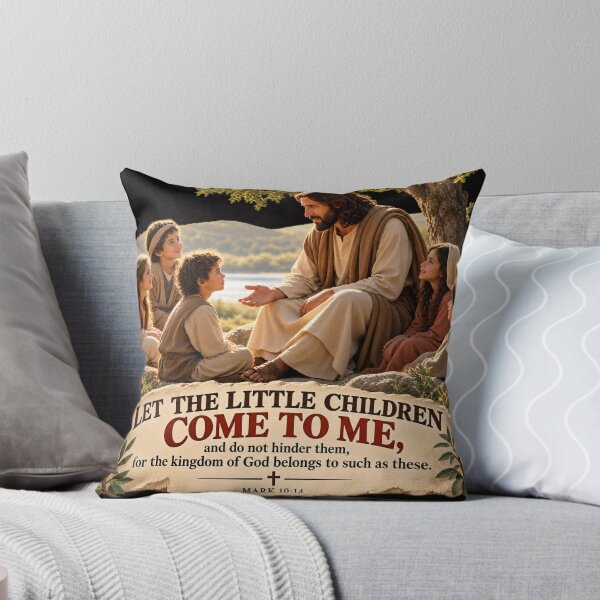 Item preview, Let the Little Children Come to Me, Mark 10:14 designed and sold by TheBibleStop.