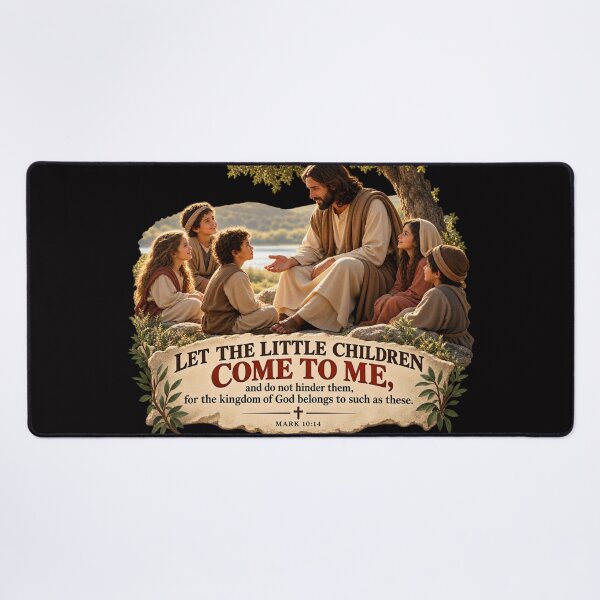 Item preview, Let the Little Children Come to Me, Mark 10:14 designed and sold by TheBibleStop.