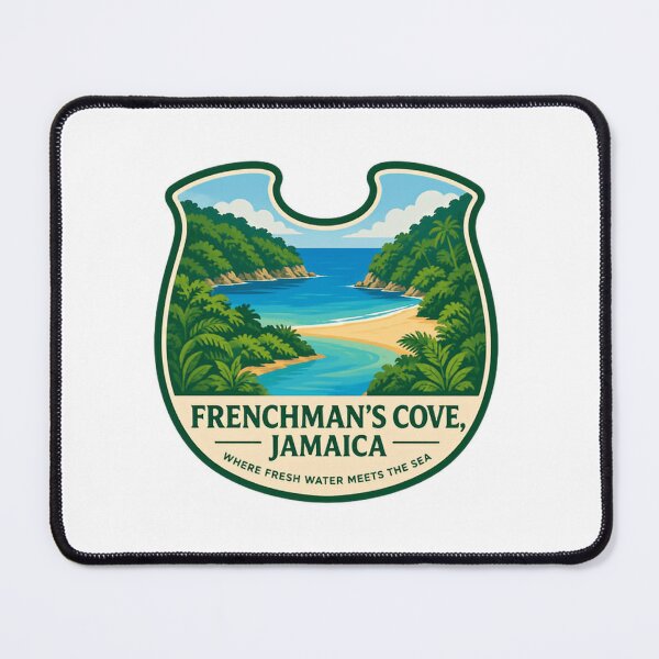 Item preview, Frenchman's Cove, Jamaica Where Fresh Water Meets The Sea Tropical Vacation Destination Travel Souvenir designed and sold by Simsimah26Parks.