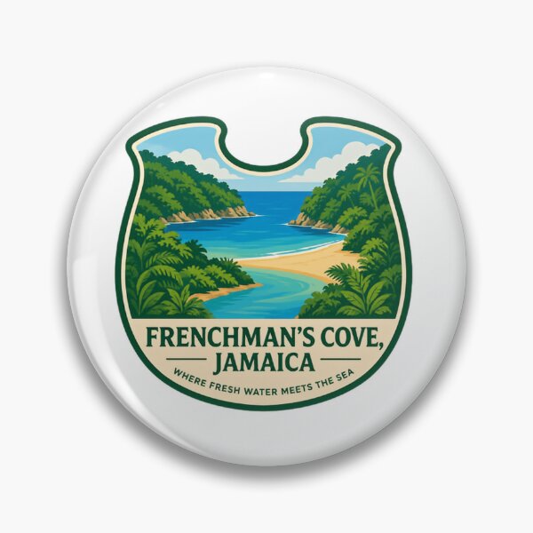 Item preview, Frenchman's Cove, Jamaica Where Fresh Water Meets The Sea Tropical Vacation Destination Travel Souvenir designed and sold by Simsimah26Parks.
