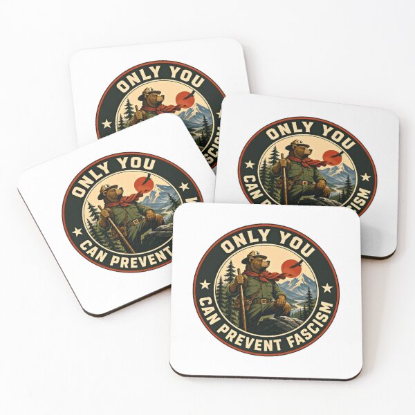 Item preview, Only You Can Prevent Fascism Political Activism Human Rights Democracy Civil Liberties designed and sold by SkeletonsDanger.