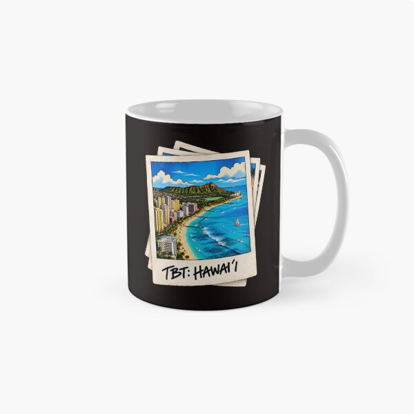 Aperçu de l'œuvre #TBT : Hawaï – Polaroid vintage de Waikiki et Diamond Head créée et vendue par ByJeffro.
