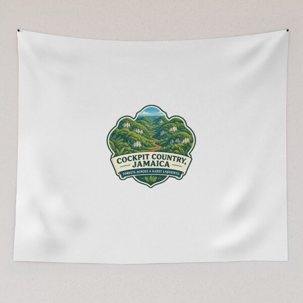 Item preview, Cockpit Country Jamaica Travel Landscape Explorer designed and sold by Star3NowForMe.