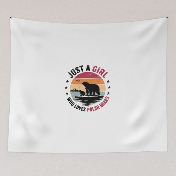 Item preview, Just A Girl Who Loves Polar Bears Animal Lover Wildlife designed and sold by JonesFlora2025.