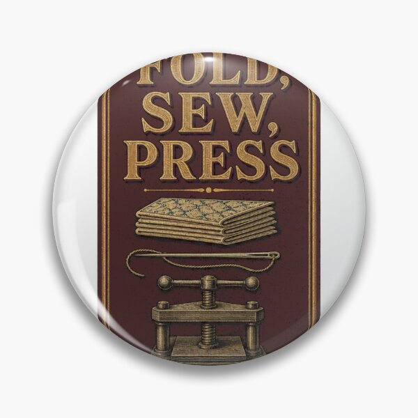 Item preview, Fold Sew Press Bookbinder's Guild Sign designed and sold by BoosterShop.