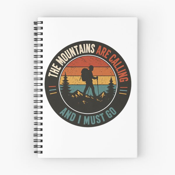 Item preview, The Mountains Are Calling And I Must Go Hiking Outdoors Adventure Lover designed and sold by SkeletonsDanger.