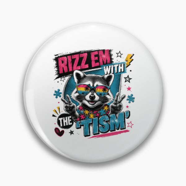 Item preview, Rizz Em With The 'Tism Autism Neurodiversity Pansexual LGBTQ Pride designed and sold by JonesFlora2025.