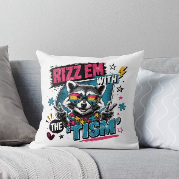 Item preview, Rizz Em With The 'Tism Autism Neurodiversity Pansexual LGBTQ Pride designed and sold by JonesFlora2025.