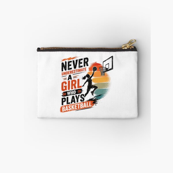 Item preview, Never Underestimate A Girl Who Plays Basketball Female Player Athlete Sports designed and sold by JonesFlora2025.