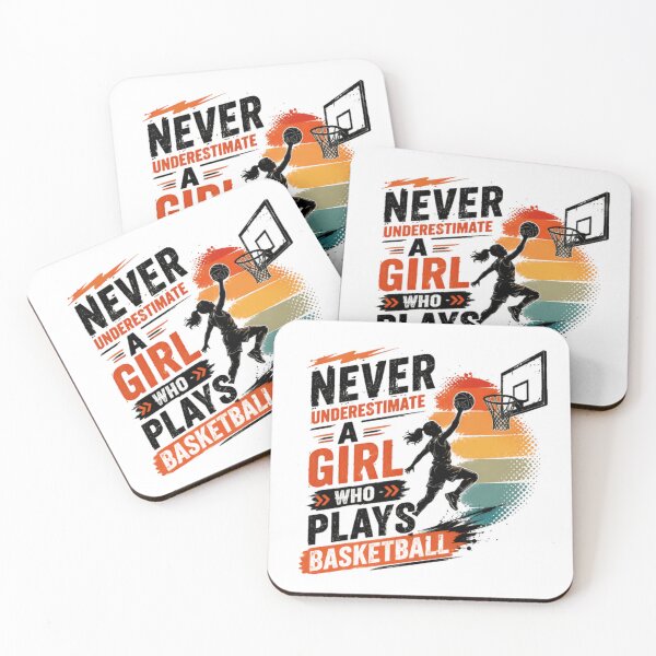 Item preview, Never Underestimate A Girl Who Plays Basketball Female Player Athlete Sports designed and sold by JonesFlora2025.