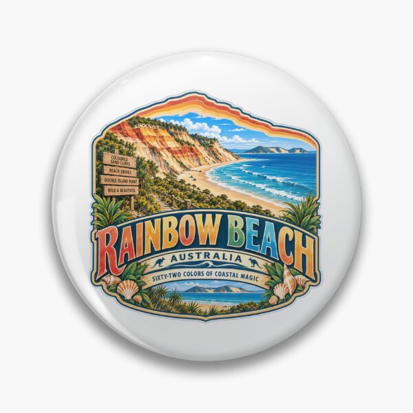 Item preview, Rainbow Beach Australia Queensland Travel Vacation Souvenir designed and sold by Star3NowForMe.