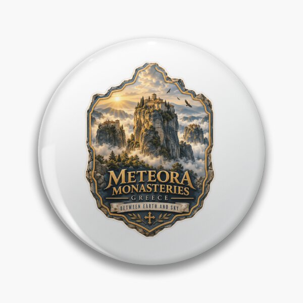 Item preview, Meteora Monasteries Greece Between Earth And Sky Greek Travel Destination designed and sold by Simsimah26Parks.