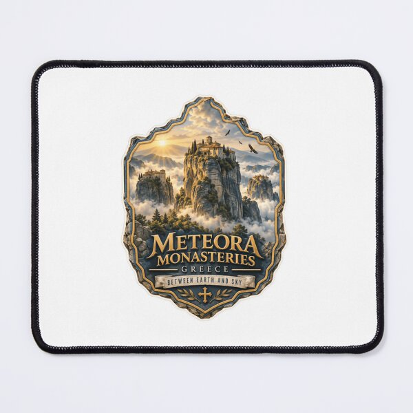 Item preview, Meteora Monasteries Greece Between Earth And Sky Greek Travel Destination designed and sold by Simsimah26Parks.