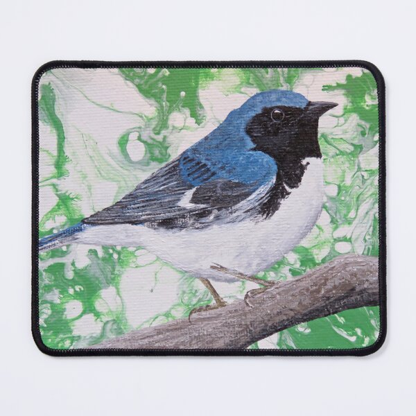 Item preview, Black Throated Blue Warbler designed and sold by Magpie's Miscellany.